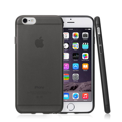 Silikon Hülle Gummi Schutzhülle Matt für Apple iPhone 6 Plus Grau