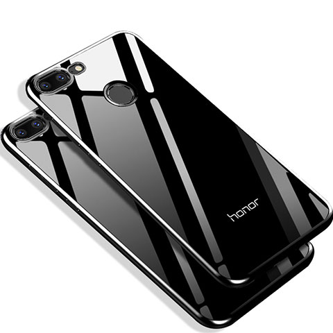 Silikon Hülle Gummi Schutzhülle Spiegel Q01 für Huawei Honor 9 Lite Schwarz