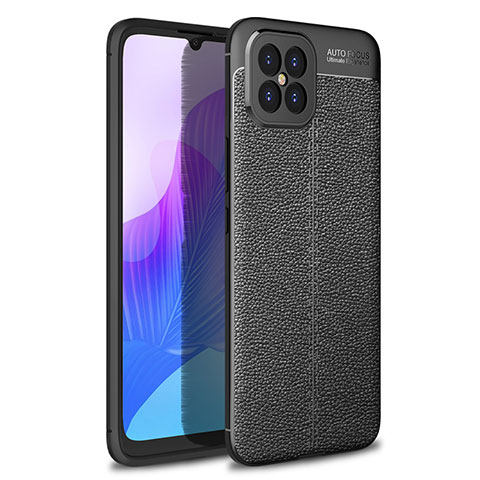 Silikon Hülle Handyhülle Gummi Schutzhülle Flexible Leder Tasche für Huawei Nova 8 SE 5G Schwarz