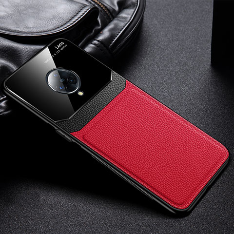 Silikon Hülle Handyhülle Gummi Schutzhülle Flexible Leder Tasche S02 für Vivo Nex 3 Rot