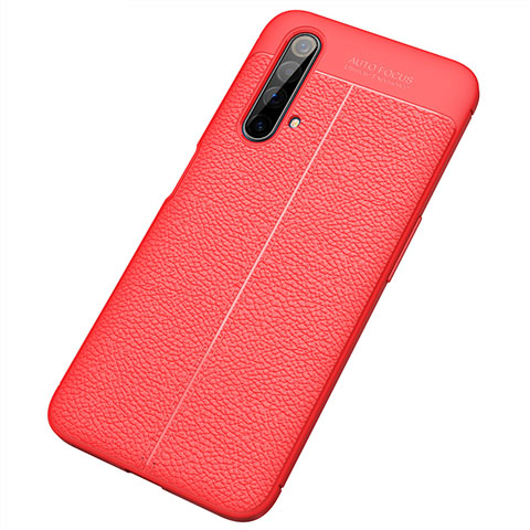 Silikon Hülle Handyhülle Gummi Schutzhülle Flexible Leder Tasche S04 für Realme X3 SuperZoom Rot