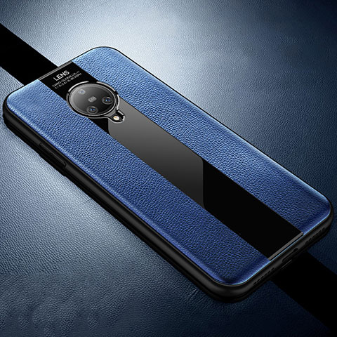 Silikon Hülle Handyhülle Gummi Schutzhülle Flexible Leder Tasche S04 für Vivo Nex 3 Blau