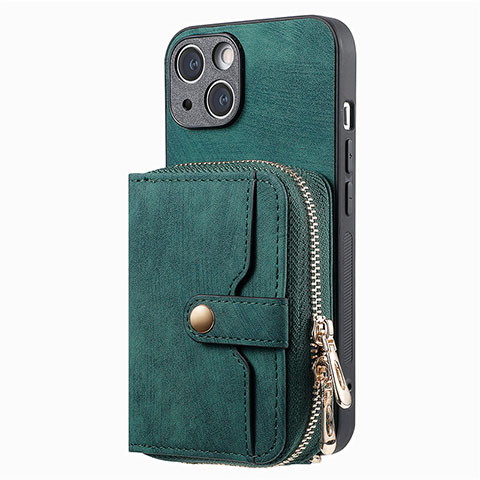 Silikon Hülle Handyhülle Gummi Schutzhülle Flexible Leder Tasche SD3 für Apple iPhone 14 Grün