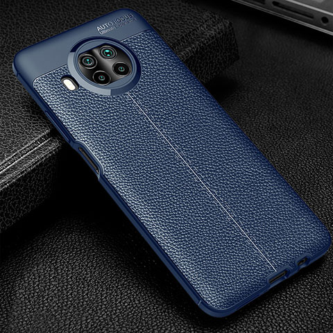 Silikon Hülle Handyhülle Gummi Schutzhülle Flexible Leder Tasche WL2 für Xiaomi Mi 10i 5G Blau