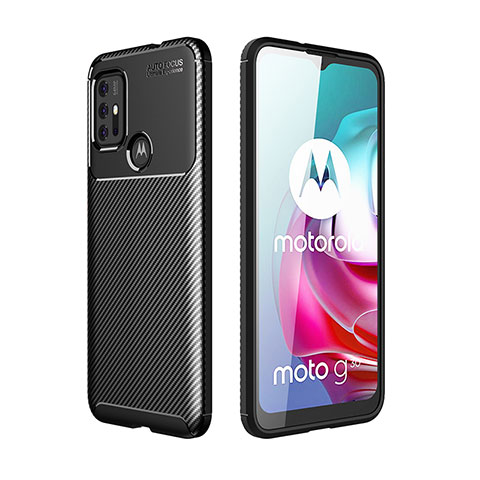 Silikon Hülle Handyhülle Gummi Schutzhülle Flexible Tasche Köper für Motorola Moto G30 Schwarz