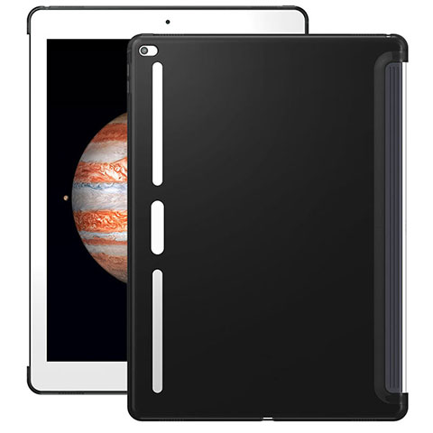 Silikon Hülle Handyhülle Gummi Schutzhülle für Apple iPad Pro 12.9 Schwarz