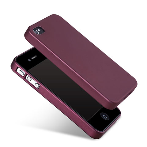 Silikon Hülle Handyhülle Gummi Schutzhülle für Apple iPhone 4S Rot