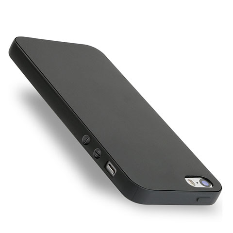 Silikon Hülle Handyhülle Gummi Schutzhülle für Apple iPhone 5 Schwarz