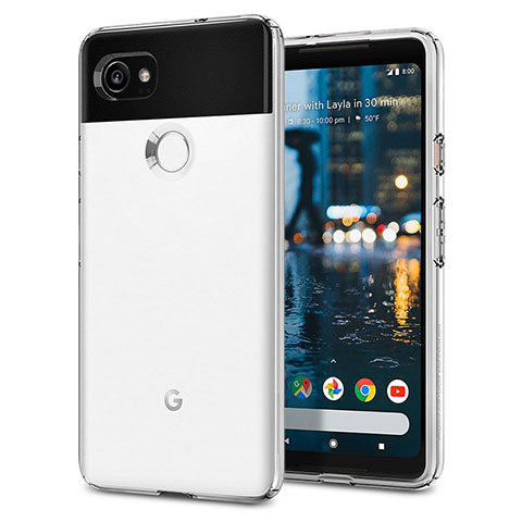 Silikon Hülle Handyhülle Gummi Schutzhülle für Google Pixel 2 XL Weiß