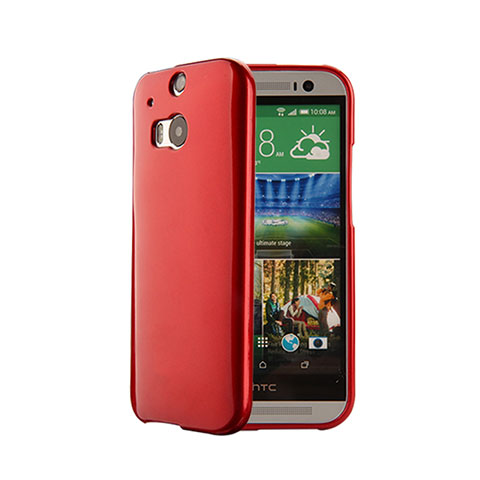 Silikon Hülle Handyhülle Gummi Schutzhülle für HTC One M8 Rot
