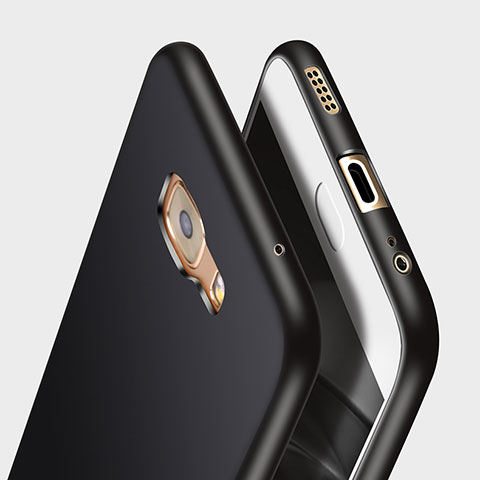Silikon Hülle Handyhülle Gummi Schutzhülle für Samsung Galaxy C7 Pro C7010 Schwarz