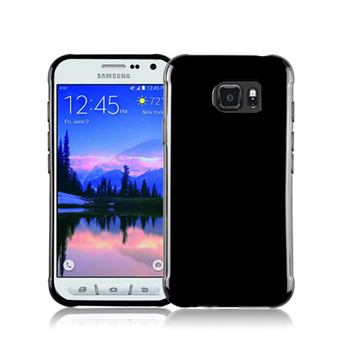 Silikon Hülle Handyhülle Gummi Schutzhülle für Samsung Galaxy S7 Active G891A Schwarz