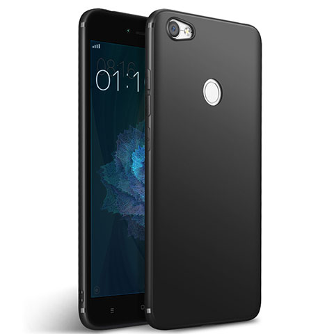 Silikon Hülle Handyhülle Gummi Schutzhülle für Xiaomi Redmi Y1 Schwarz
