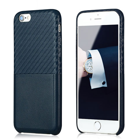 Silikon Hülle Handyhülle Gummi Schutzhülle Köper B05 für Apple iPhone 6S Blau