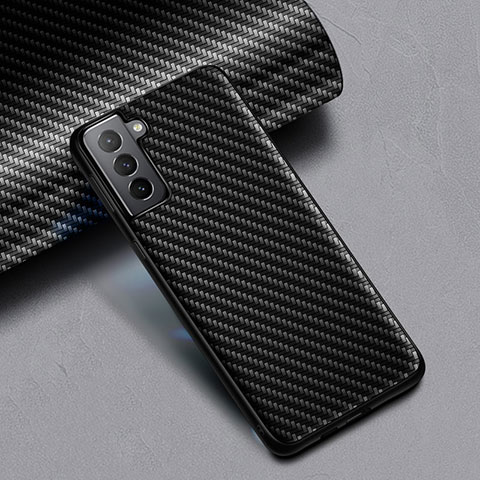 Silikon Hülle Handyhülle Gummi Schutzhülle Köper für Samsung Galaxy S21 5G Schwarz