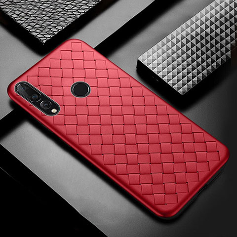 Silikon Hülle Handyhülle Gummi Schutzhülle Leder Tasche A01 für Huawei Honor 20 Lite Rot