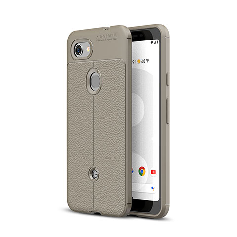 Silikon Hülle Handyhülle Gummi Schutzhülle Leder Tasche für Google Pixel 3a Grau