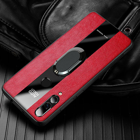 Silikon Hülle Handyhülle Gummi Schutzhülle Leder Tasche für Huawei Honor 20i Rot