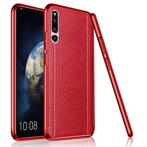 Silikon Hülle Handyhülle Gummi Schutzhülle Leder Tasche für Huawei Honor Magic 2 Rot