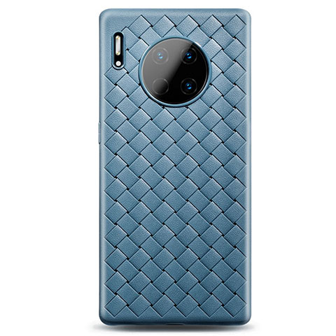 Silikon Hülle Handyhülle Gummi Schutzhülle Leder Tasche H01 für Huawei Mate 30E Pro 5G Hellblau