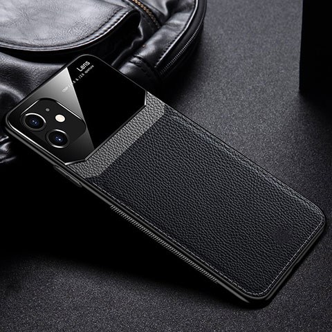 Silikon Hülle Handyhülle Gummi Schutzhülle Leder Tasche H02 für Apple iPhone 11 Schwarz