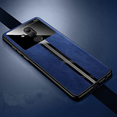 Silikon Hülle Handyhülle Gummi Schutzhülle Leder Tasche H02 für Huawei Mate 20 Lite Blau