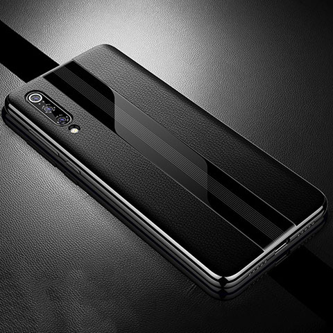 Silikon Hülle Handyhülle Gummi Schutzhülle Leder Tasche S01 für Xiaomi Mi 9 Lite Schwarz