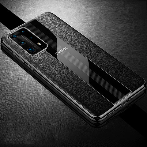 Silikon Hülle Handyhülle Gummi Schutzhülle Leder Tasche S06 für Huawei P40 Pro+ Plus Schwarz