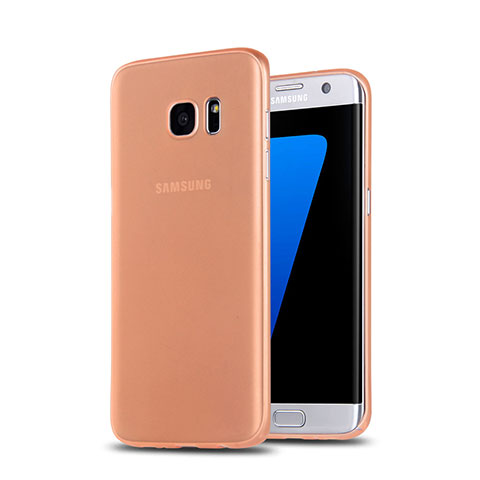Silikon Hülle Handyhülle Gummi Schutzhülle Matt für Samsung Galaxy S7 Edge G935F Gold