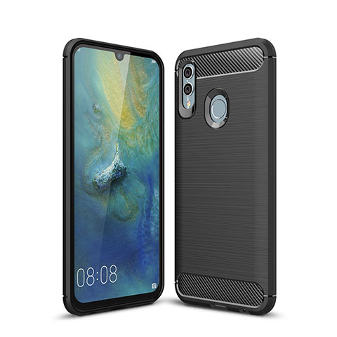 Silikon Hülle Handyhülle Gummi Schutzhülle Tasche Köper für Huawei P Smart (2019) Schwarz