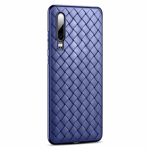 Silikon Hülle Handyhülle Gummi Schutzhülle Tasche Köper R01 für Huawei P30 Blau