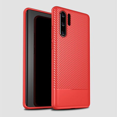 Silikon Hülle Handyhülle Gummi Schutzhülle Tasche Köper S04 für Huawei P30 Pro Rot