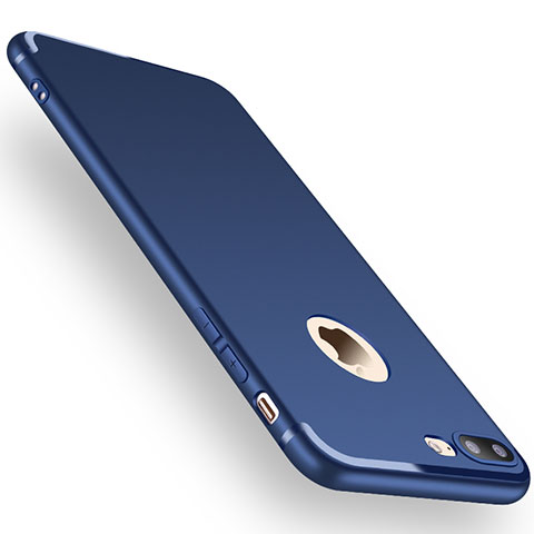 Silikon Hülle Handyhülle Gummi Schutzhülle TPU C06 für Apple iPhone 8 Plus Blau