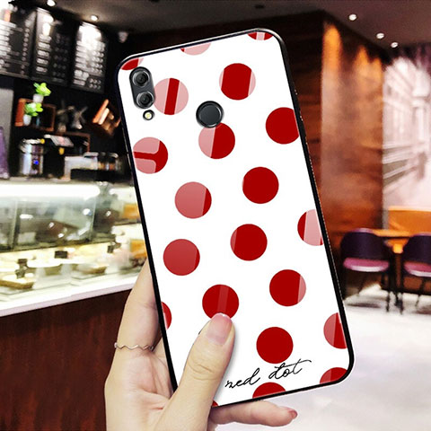 Silikon Hülle Handyhülle Rahmen Schutzhülle Spiegel Modisch Muster für Huawei Honor View 10 Lite Rot