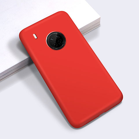 Silikon Hülle Handyhülle Ultra Dünn Flexible Schutzhülle 360 Grad Ganzkörper Tasche für Huawei Y9a Rot