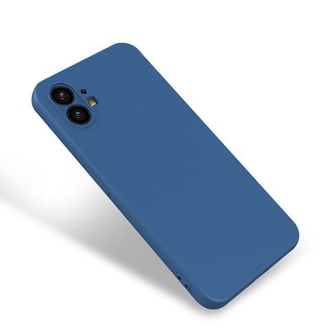 Silikon Hülle Handyhülle Ultra Dünn Flexible Schutzhülle 360 Grad Ganzkörper Tasche für Nothing Phone 1 Blau