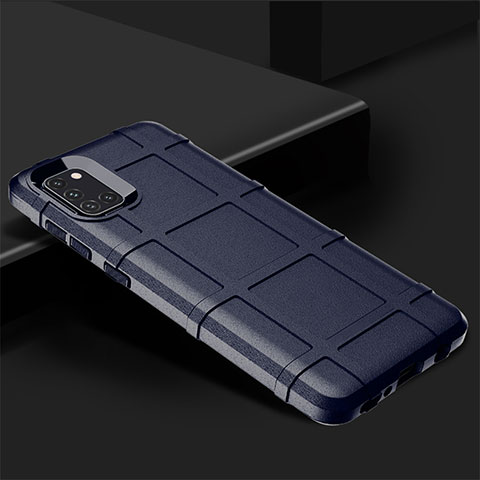Silikon Hülle Handyhülle Ultra Dünn Flexible Schutzhülle 360 Grad Ganzkörper Tasche für Samsung Galaxy A31 Blau