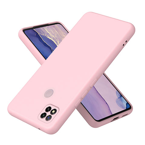 Silikon Hülle Handyhülle Ultra Dünn Flexible Schutzhülle 360 Grad Ganzkörper Tasche H01P für Xiaomi Redmi 10A 4G Rosegold