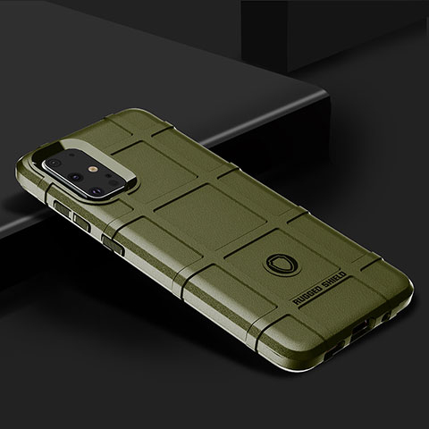 Silikon Hülle Handyhülle Ultra Dünn Flexible Schutzhülle 360 Grad Ganzkörper Tasche J01S für Samsung Galaxy S20 Plus Grün