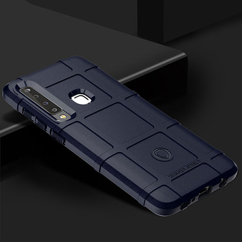 Silikon Hülle Handyhülle Ultra Dünn Flexible Schutzhülle 360 Grad Ganzkörper Tasche J02S für Samsung Galaxy A9 Star Pro Blau