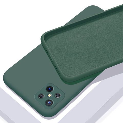 Silikon Hülle Handyhülle Ultra Dünn Flexible Schutzhülle 360 Grad Ganzkörper Tasche S02 für Oppo A92s 5G Grün