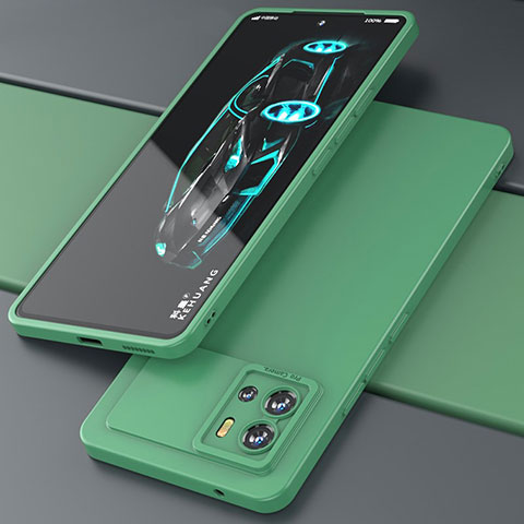 Silikon Hülle Handyhülle Ultra Dünn Flexible Schutzhülle 360 Grad Ganzkörper Tasche S02 für Vivo iQOO 9 5G Grün