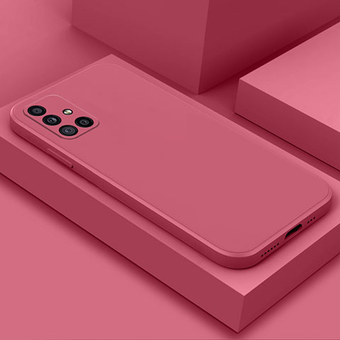 Silikon Hülle Handyhülle Ultra Dünn Flexible Schutzhülle 360 Grad Ganzkörper Tasche S03 für Samsung Galaxy A71 4G A715 Pink