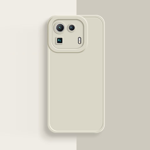Silikon Hülle Handyhülle Ultra Dünn Flexible Schutzhülle 360 Grad Ganzkörper Tasche S07 für Xiaomi Mi 11 Pro 5G Weiß