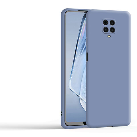 Silikon Hülle Handyhülle Ultra Dünn Flexible Schutzhülle 360 Grad Ganzkörper Tasche YK1 für Xiaomi Poco M2 Pro Lavendel Grau