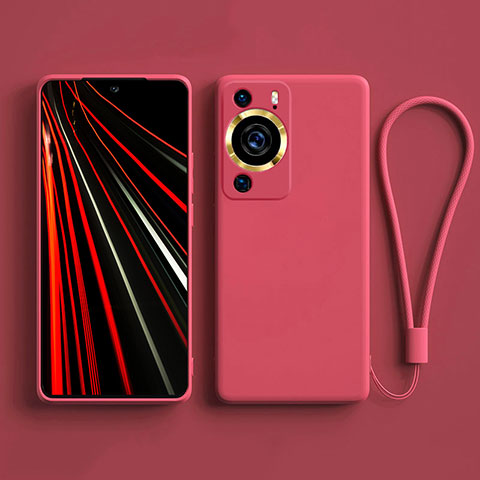 Silikon Hülle Handyhülle Ultra Dünn Flexible Schutzhülle 360 Grad Ganzkörper Tasche YK3 für Huawei P60 Pro Pink