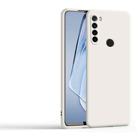 Silikon Hülle Handyhülle Ultra Dünn Flexible Schutzhülle 360 Grad Ganzkörper Tasche YK4 für Xiaomi Redmi Note 8 (2021) Weiß