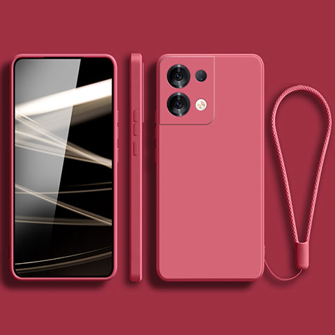 Silikon Hülle Handyhülle Ultra Dünn Flexible Schutzhülle 360 Grad Ganzkörper Tasche YK5 für Xiaomi Redmi Note 13 5G Pink