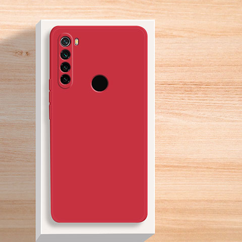 Silikon Hülle Handyhülle Ultra Dünn Flexible Schutzhülle 360 Grad Ganzkörper Tasche YK5 für Xiaomi Redmi Note 8 (2021) Rot