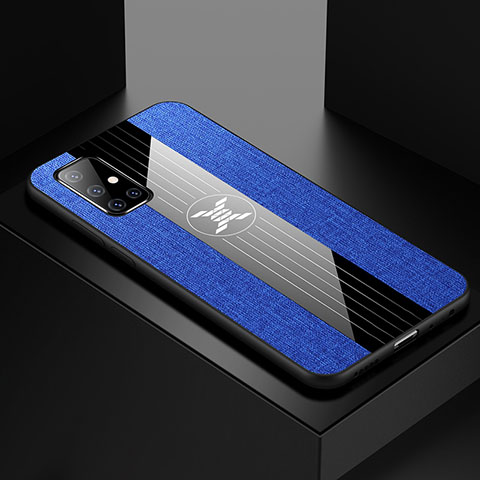 Silikon Hülle Handyhülle Ultra Dünn Flexible Schutzhülle Tasche S01 für Samsung Galaxy A51 5G Blau